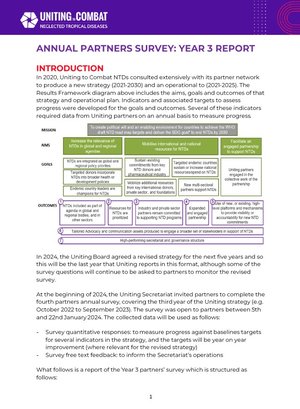 Annual partner survey report cover