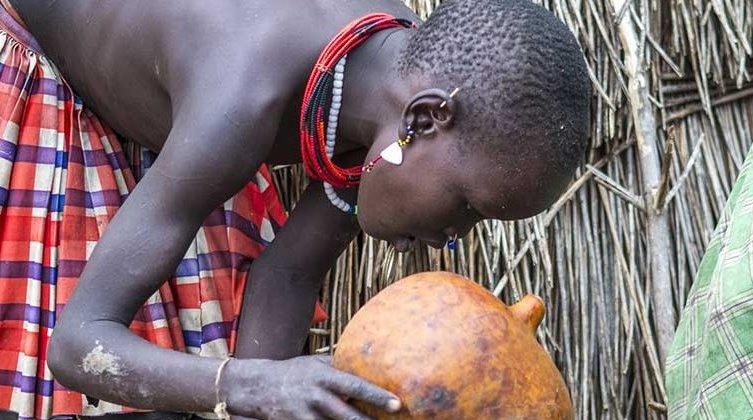 Guinea worm disease cropped image