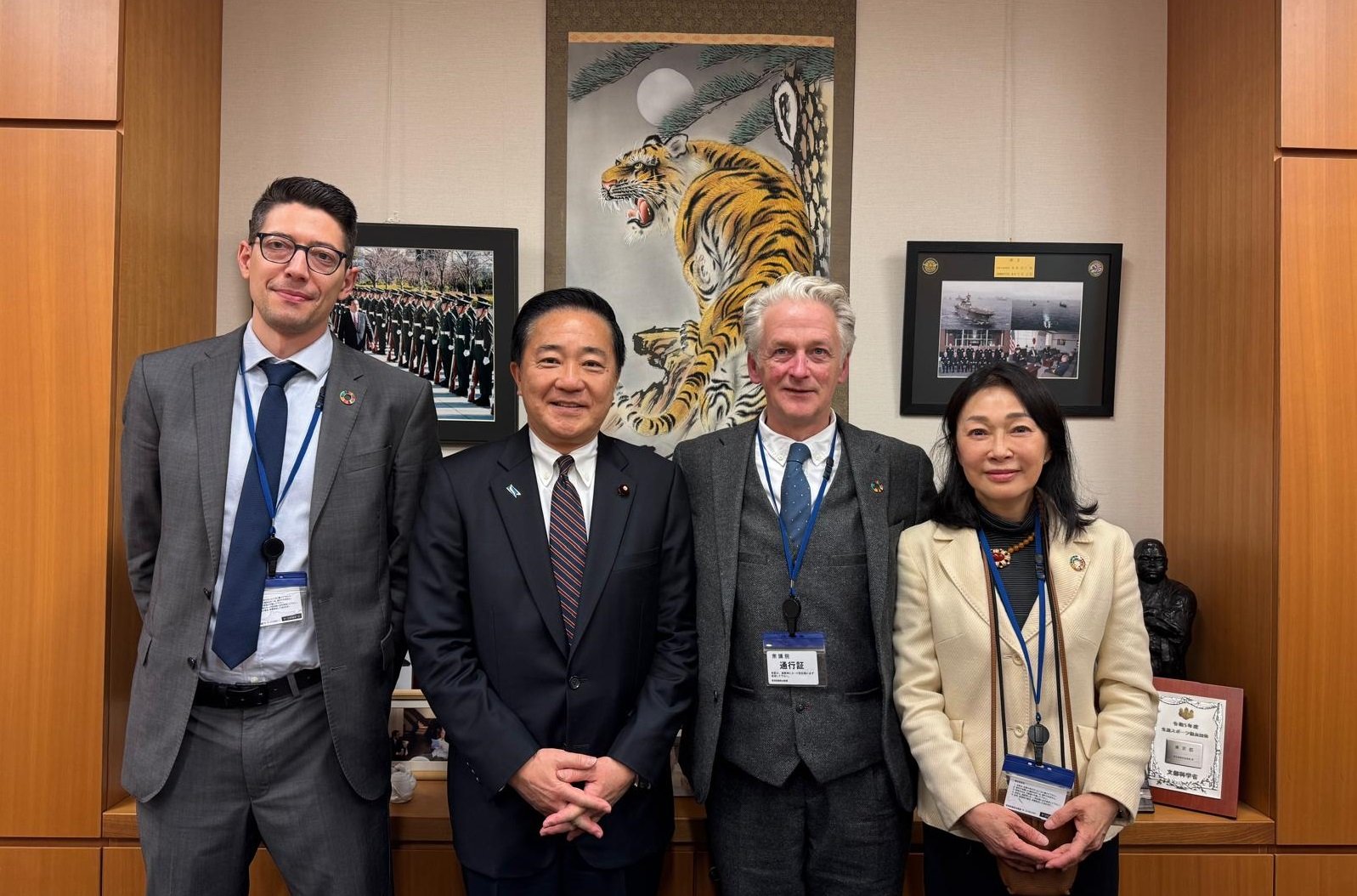 Marc Wormald, Hon. Akihisa Nagashima, Stuart Halford, Rieko Suzuki Kitaoka
